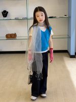 【100-170】ベスト 女の子 ニット シンプル 暖かい - 画像 (6)