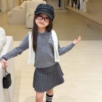 【100-170】セーター 女の子 透かし ハート シンプル - 画像 (8)