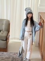 【100-150】ズボン 無地 ストライト 着やせ カジュアル - 画像 (4)