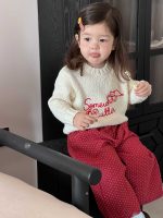 【73-110】セーター ズボン ドット柄 スウィート 合わせやすい 女の子 - 画像 (5)