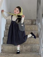 【100-160】ジャンパースカート インナー 女の子 おしゃれ 韓国風 やわらか