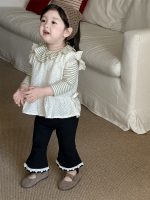 【73-110】ベスト パンツ フリル ノースリーブ カワイイ  女の子 - 画像 (2)