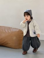 【73-110】アウター ポケット付き 長袖 ゆったり 合わせやすい 男の子