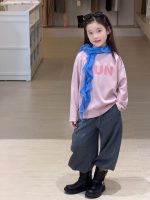 【100-170】長袖Tシャツ 女の子 英字 シンプル 韓国風 - 画像 (5)