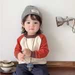 【73-120】長袖Tシャツorパンツ 男の子 配色切り替え ゆったり - 画像 (9)