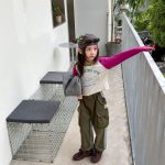 【80-130】長袖Tシャツ 女の子 ラグラン ファッション - 画像 (4)