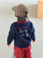 【73-110】カーディガン ニット 配色 ボタン 男の子 - 画像 (7)