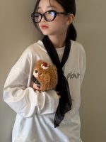 【90-160】長袖Tシャツ 女の子 シンプル ゆったり 着せやすい - 画像 (4)