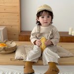 【73-120】トップスorパンツ 男の子 ストライプ おしゃれ - 画像 (4)