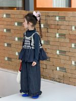 【100-150】トップスorパンツ 女の子 フリル カジュアル 韓国風 - 画像 (5)