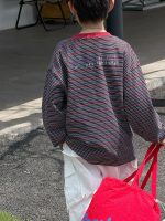 【90-160】ベストor長袖Tシャツorカーゴパンツ 男の子 韓国風 ボーダー柄 - 画像 (16)