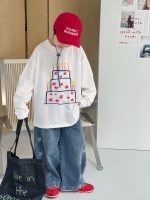 【90-160】長袖Tシャツ 男の子 プリント ケーキ - 画像 (5)