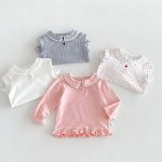 【80-130】トップス 女の子 折り襟 フリル スウィート - 画像 (4)