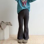 【100-170】パンツ 女の子 ベルボトム 切り替え おしゃれ - 画像 (7)