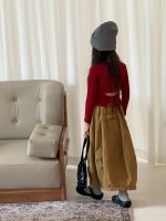 【100-150】ズボン ワイド ゆったり 無地 カジュアル 女の子 - 画像 (6)