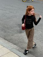 【90-150】長袖Tシャツ 女の子 アメリカン風 アルファベット - 画像 (13)