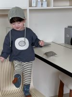 【73-110】Tシャツ ズボン ストライブ カジュアル 男の子 - 画像 (3)