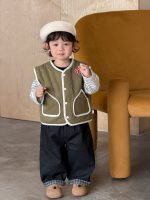 【73-110】ベスト Tシャツ ストライブ 配色 カジュアル 男の子 - 画像 (6)