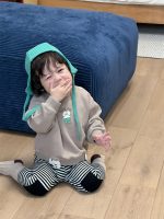 【73-110】パーカー ズボン ストライブ ラウンドネック シンプル 男の子 - 画像 (6)