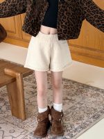 【100-150】ショートパンツ 韓国風 ニット ゆったり 無地 女の子 - 画像 (8)