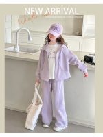 【120-170】セットアップ 女の子 ゆったり 無地パーカー&ワイドパンツ - 画像 (8)