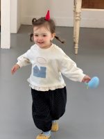 【73-110】パーカー ズボン ドット柄 ラウンドネック 長袖 女の子 - 画像 (3)