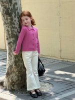 【90-150】カーディガン 女の子 クラシック ポロカラー ケーブルニット - 画像 (13)