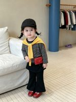 【73-120】長袖Tシャツorパンツ 女の子 ベルボトム 合わせやすい - 画像 (3)