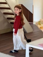 【90-150】カーブパンツ 女の子 おしゃれ フリル付き カジュアル - 画像 (9)