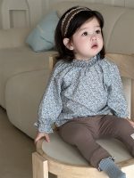 【73-100】トップス 花柄 長袖 合わせやすい シンプル 女の子