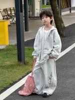 【90-160】二点セット フード付き プリント ゆったり カジュアル 男の子 - 画像 (3)