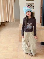 【100-170】長袖Tシャツ 女の子 快適 ウサギ かわいい - 画像 (5)