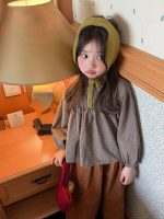 【100-150】シャツorパンツ 女の子 コーデュロイ ファッション - 画像 (6)
