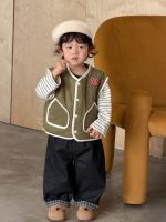 【73-110】ベスト Tシャツ ストライブ 配色 カジュアル 男の子 - 画像 (3)