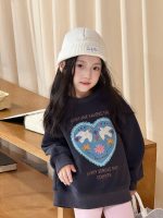 【90-170】トレーナー 女の子 カートゥーン プリント カジュアル - 画像 (3)