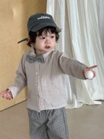【73-110】シャツ 蝶結び 長袖 無地 合わせやすい 男の子 - 画像 (7)