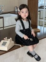 【73-110】トップス サロペットスカート ドット柄  女の子 - 画像 (2)