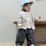 【73-100】ベストorアウターorパンツ 男の子 カジュアル ボーダー柄 - 画像 (4)
