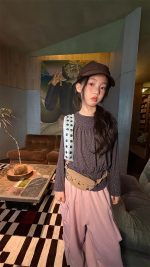 【100-160】長袖トップス 女の子 ドット柄 おしゃれ 合わせやすい - 画像 (8)