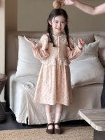 【100-150】ワンピース 女の子 花柄 レース スウィート - 画像 (3)