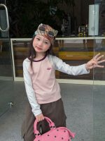 【100-170】長袖Tシャツ 女の子 ストレッチで快適 韓国風 - 画像 (3)