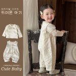 【73-100】トップスorサロペット ベビー 花柄 シンプル - 画像 (5)