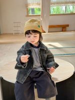 【73-110】アウター Tシャツ ズボン デニム ストライブ 韓国風 男の子 - 画像 (7)