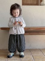【73-130】ベストorセットアッ 男の子 ボーダー柄 ファッション - 画像 (3)