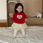 【73-110】パーカー ズボン ハート柄 スウィート 女の子 - 画像 (7)