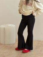 【100-170】パンツ 女の子 ベルボトム 切り替え おしゃれ - 画像 (4)