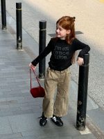 【90-150】長袖Tシャツ 女の子 アメリカン風 アルファベット - 画像 (12)