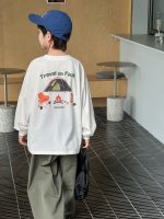 【90-160】長袖Tシャツ 男の子 プリント シンプル - 画像 (5)
