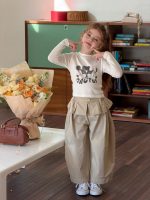 【90-150】カーブパンツ 女の子 おしゃれ フリル付き カジュアル - 画像 (5)