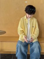 【90-160】アウター チェック柄 長袖 刺繍 カジュアル 男の子 - 画像 (6)
